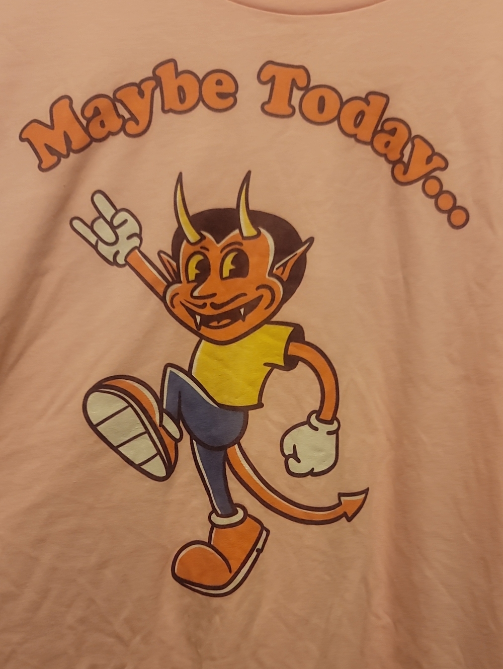 Swish Embassy Pink 'Maybe Today...' Devil Graphic Tee